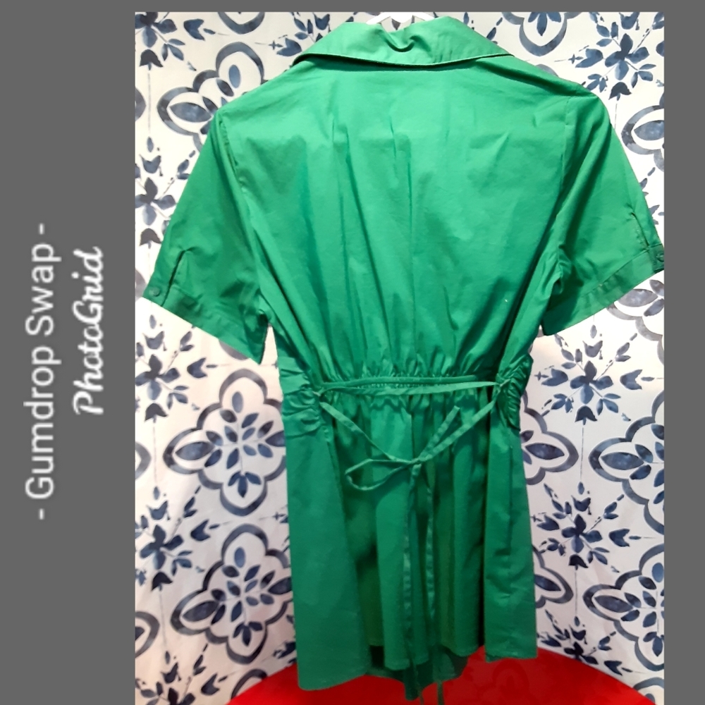 NWT Motherhood Maternity M Kelly green blouse - Picture 2 of 7